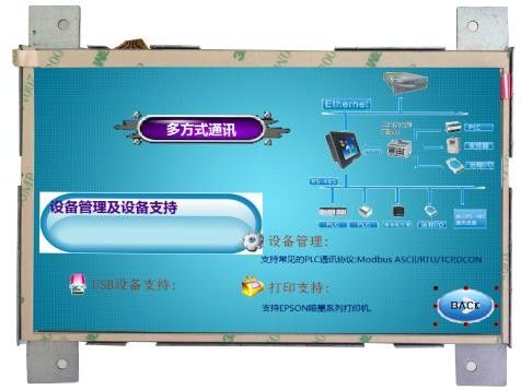 Resistive Panel Mount Touch Screen Monitor 7 Inch TFT Embedded